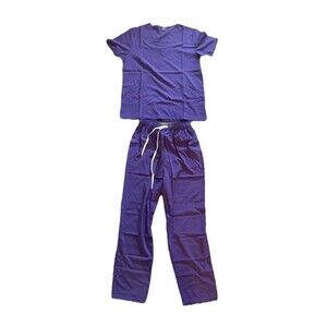 Niaahinn Medical Uniform Women Scrub Set V-Neck Top $ Pants size Small